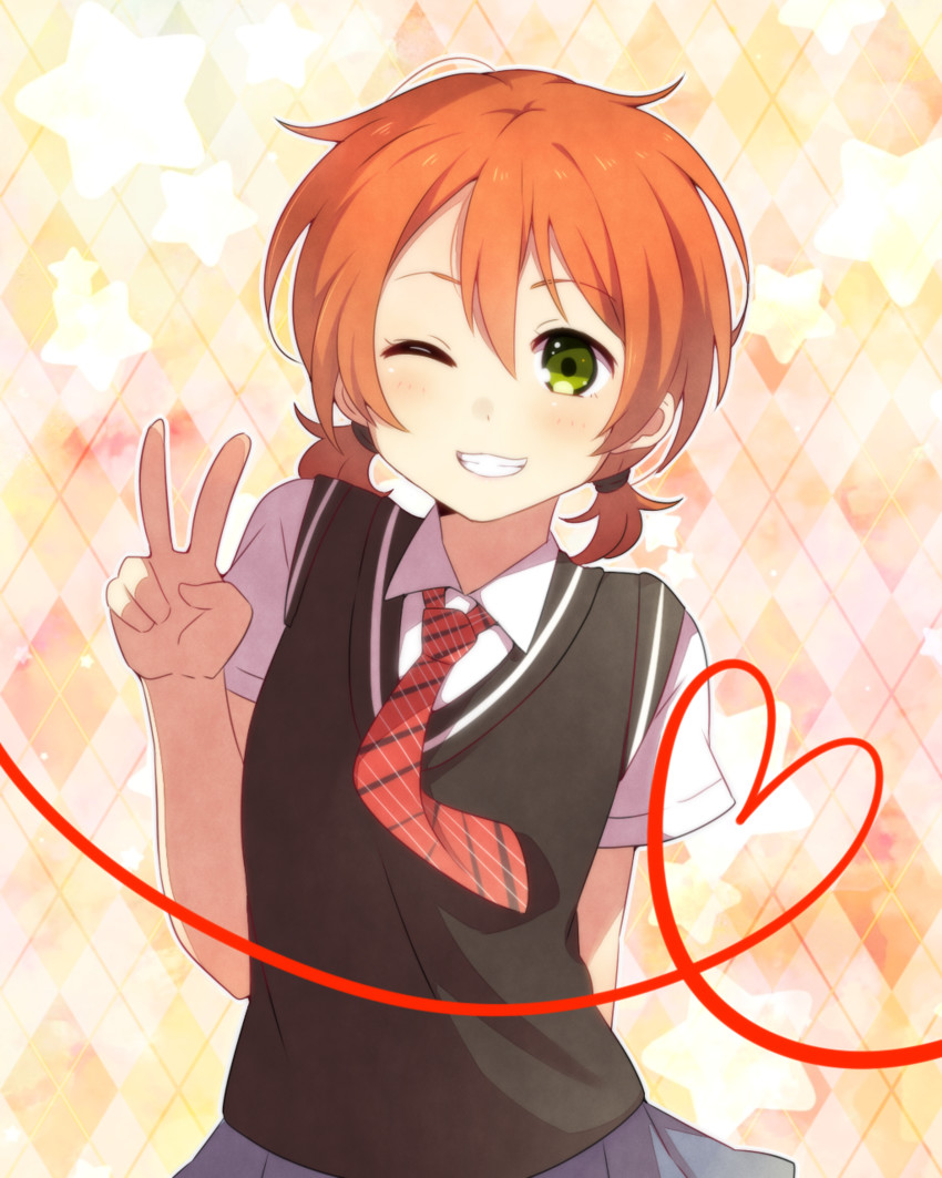 hoshizora rin (love live! and 1 more) drawn by yukichi_(eikichi)