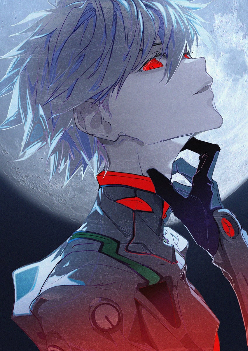 nagisa kaworu (neon genesis evangelion) drawn by roitz_(_roitz_)