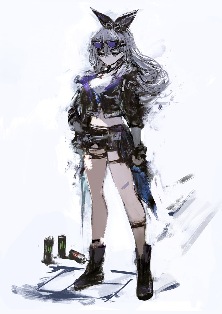 silver wolf (honkai and 1 more) drawn by tuda6