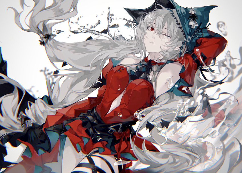 skadi and skadi the corrupting heart (arknights) drawn by yi_jin_shihui_wumao_qian