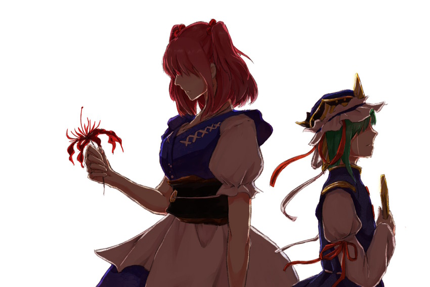 shiki eiki and onozuka komachi (touhou) drawn by ying_xi