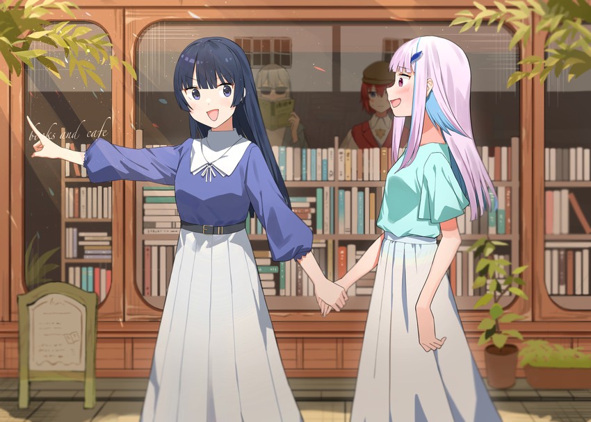 tsukino mito, lize helesta, ange katrina, and higuchi kaede (nijisanji) drawn by sen_(sennosenn1127)