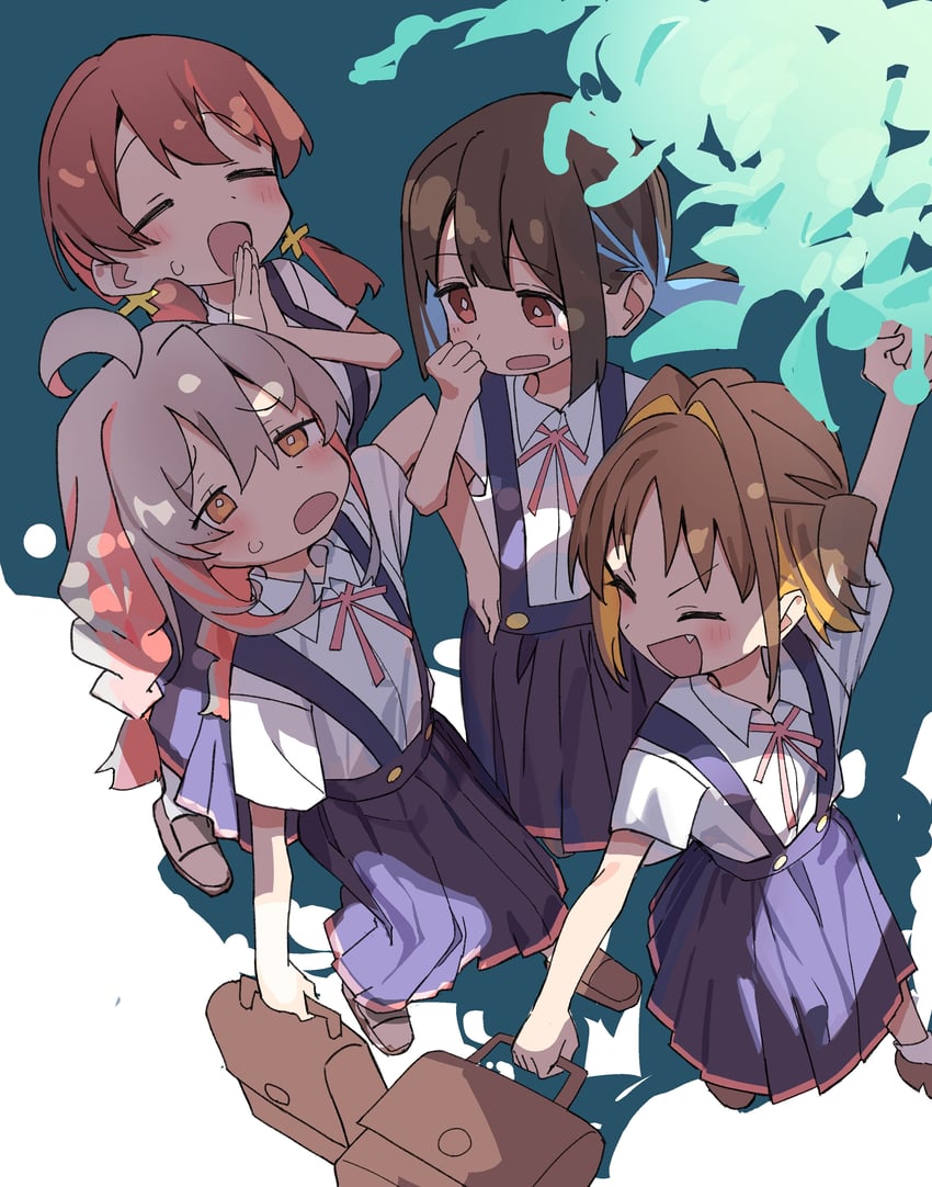 oyama mahiro, hozuki momiji, oka asahi, and murosaki miyo (onii-chan wa oshimai!) drawn by haruyuki_(gffewuoutgblubh)