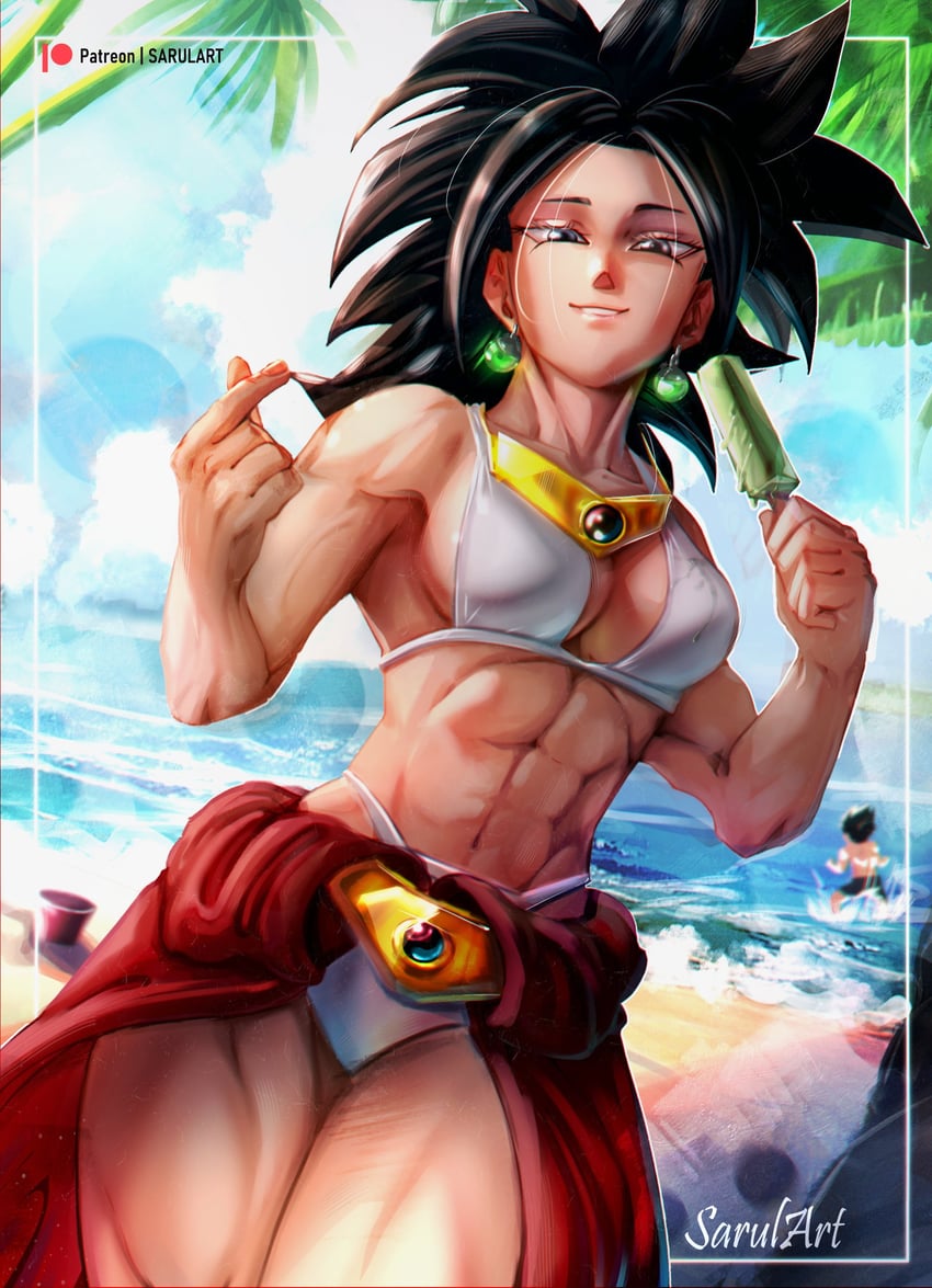 vegeta, broly, and kefla (dragon ball and 1 more) drawn by sarulart
