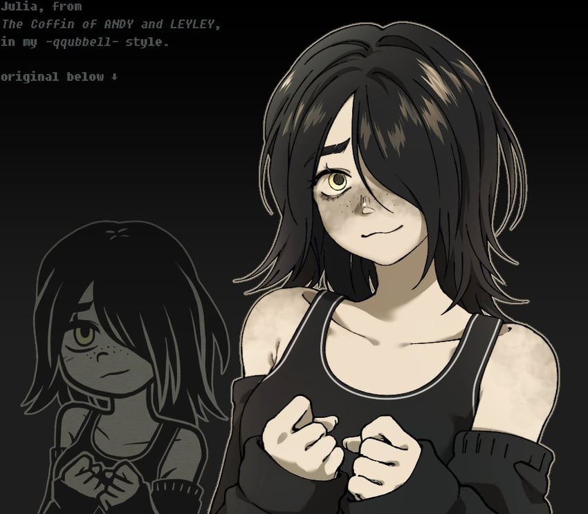 julia (the coffin of andy and leyley) drawn by qqubbell