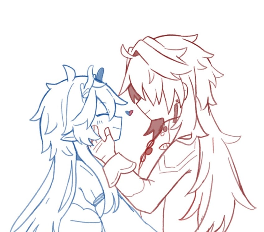 dan heng and blade (honkai and 1 more) drawn by hara_(nanohara)