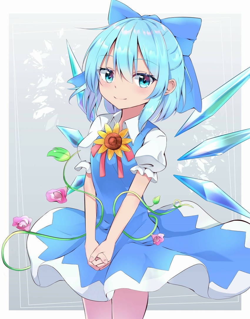 cirno and tanned cirno (touhou) drawn by iyo_(ya_na_kanji)