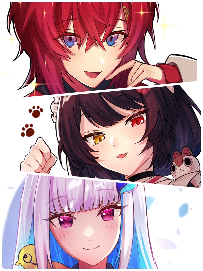lize helesta, ange katrina, inui toko, and sebastian piyodore (nijisanji) drawn by kiki_(kiki_3288)