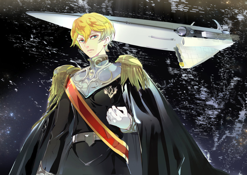 reinhard von lohengramm and bruenhild (ginga eiyuu densetsu) drawn by 119