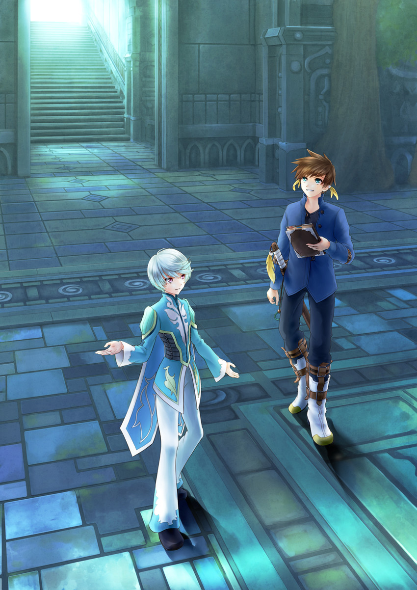 sorey and mikleo (tales of and 1 more) drawn by kururi_(oekaki_nikki)