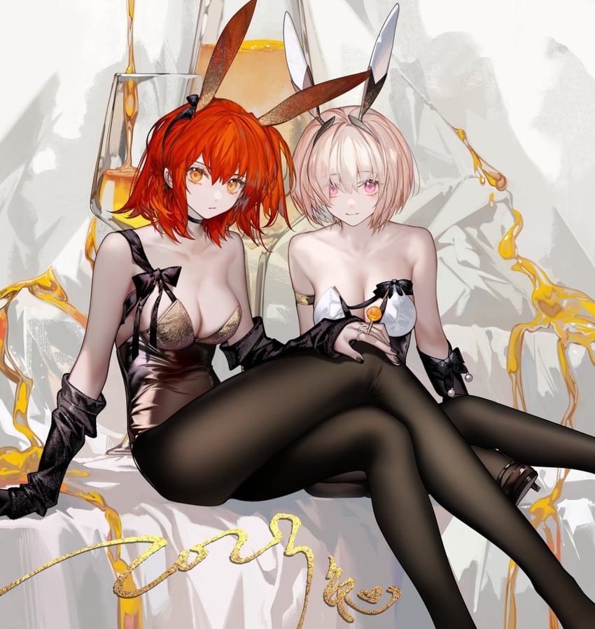 mash kyrielight and fujimaru ritsuka (fate and 1 more) drawn by arlizi