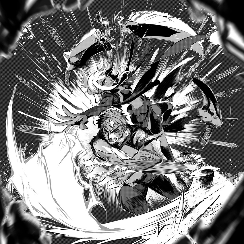 emiya shirou and chloe von einzbern (fate and 1 more) drawn by todee