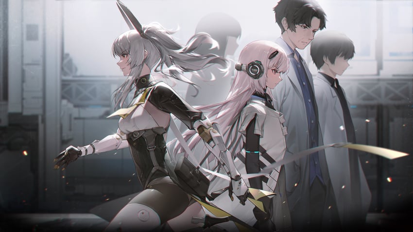 karenina, karenina: scire, teddy: decryptor, teddy, and yarha (punishing: gray raven) drawn by xtears_kitsune