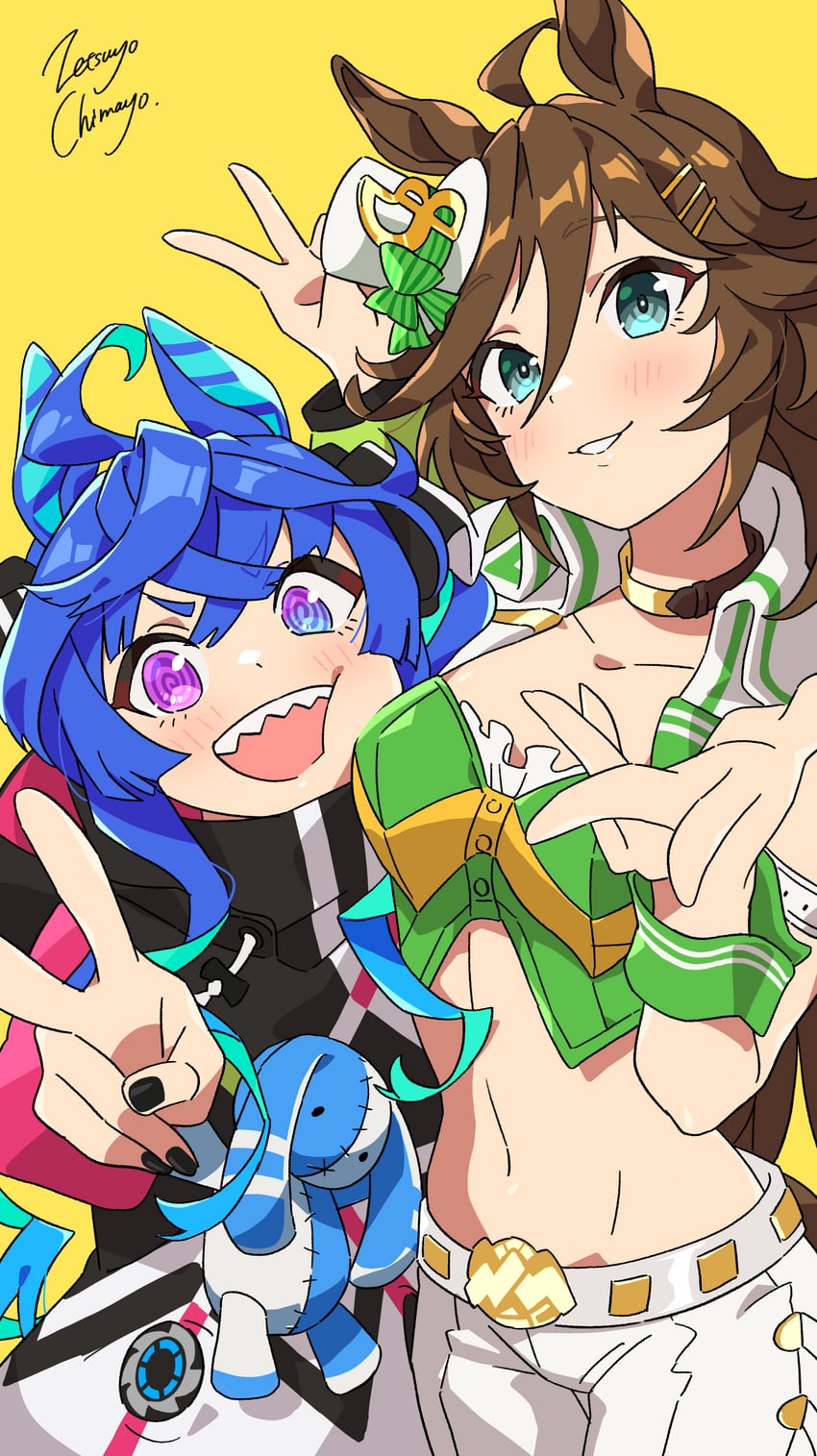twin turbo and mr. c.b. (umamusume) drawn by zetsuyo_chimayo