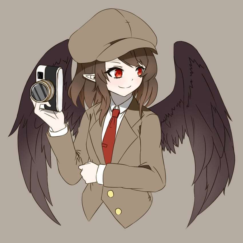 shameimaru aya (touhou and 1 more) drawn by 2822235299