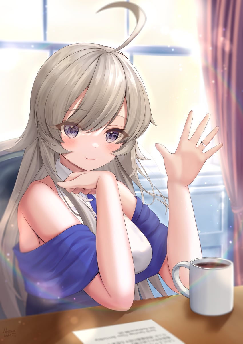 washington and washington kai (kantai collection) drawn by nazono_neko