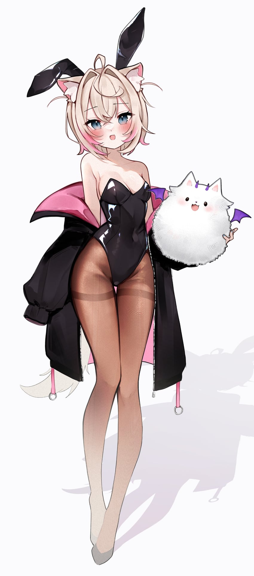 mococo abyssgard and perroccino (hololive and 1 more) drawn by meiwowowo