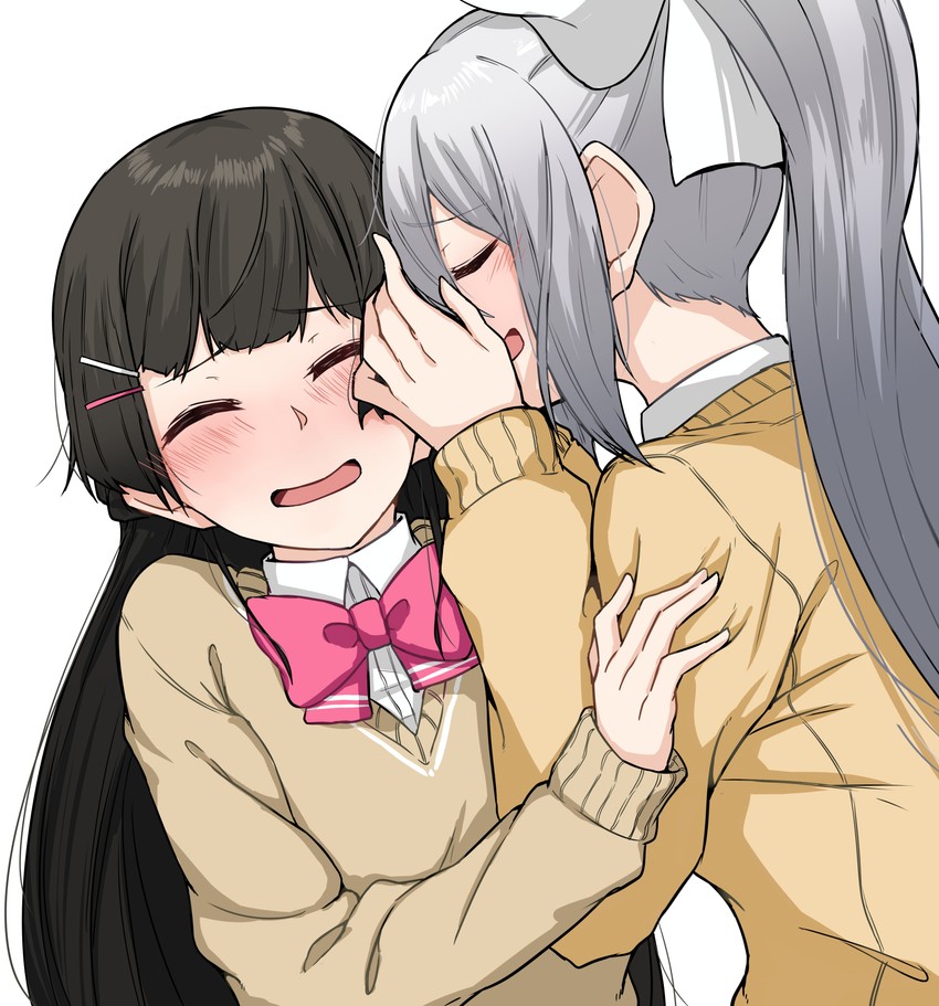 tsukino mito and higuchi kaede (nijisanji) drawn by ryon_1925