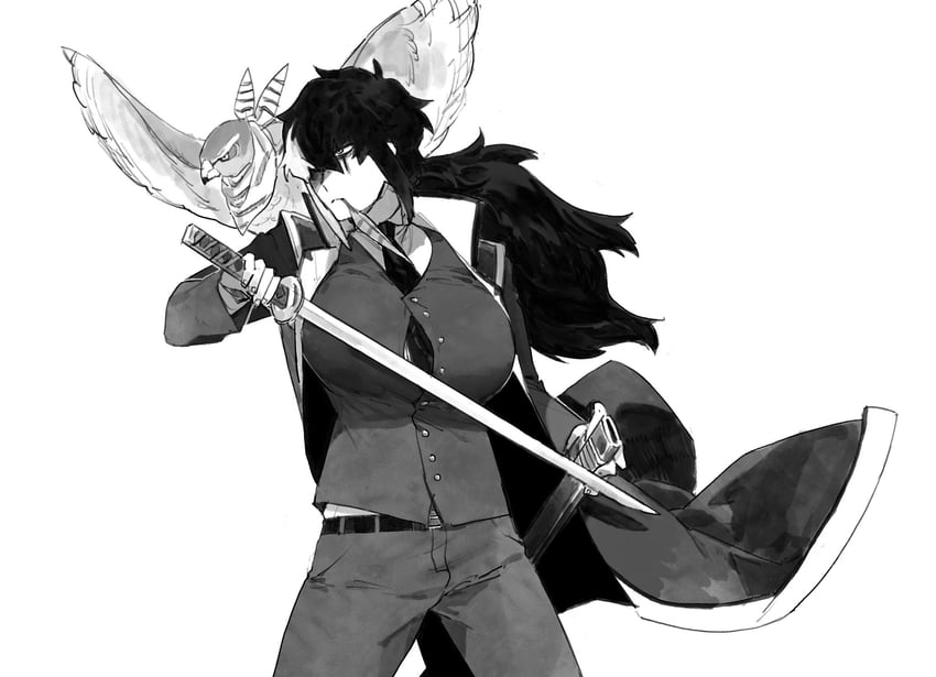 simon blackquill and taka (ace attorney and 1 more) drawn by damalinya