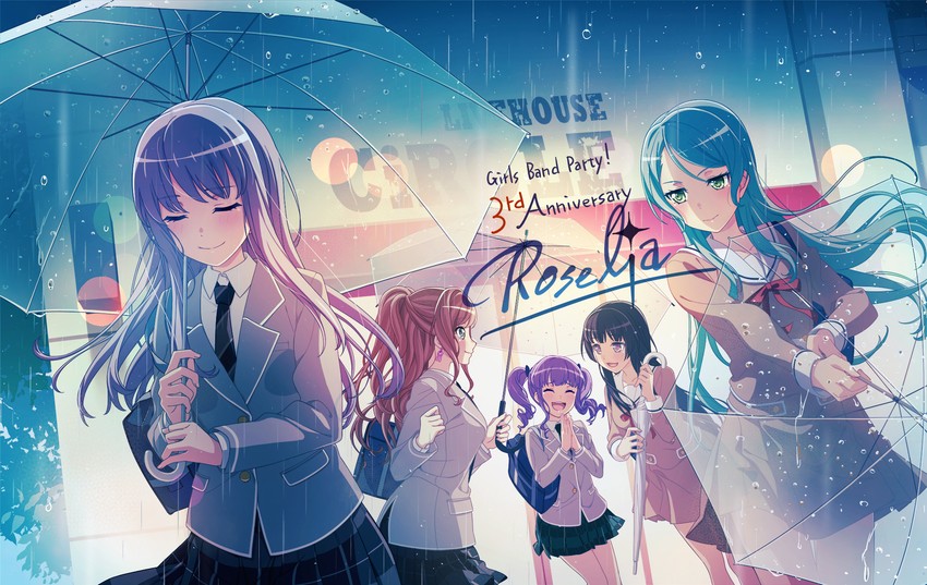 hikawa sayo, imai lisa, minato yukina, shirokane rinko, and udagawa ako (bang dream!)