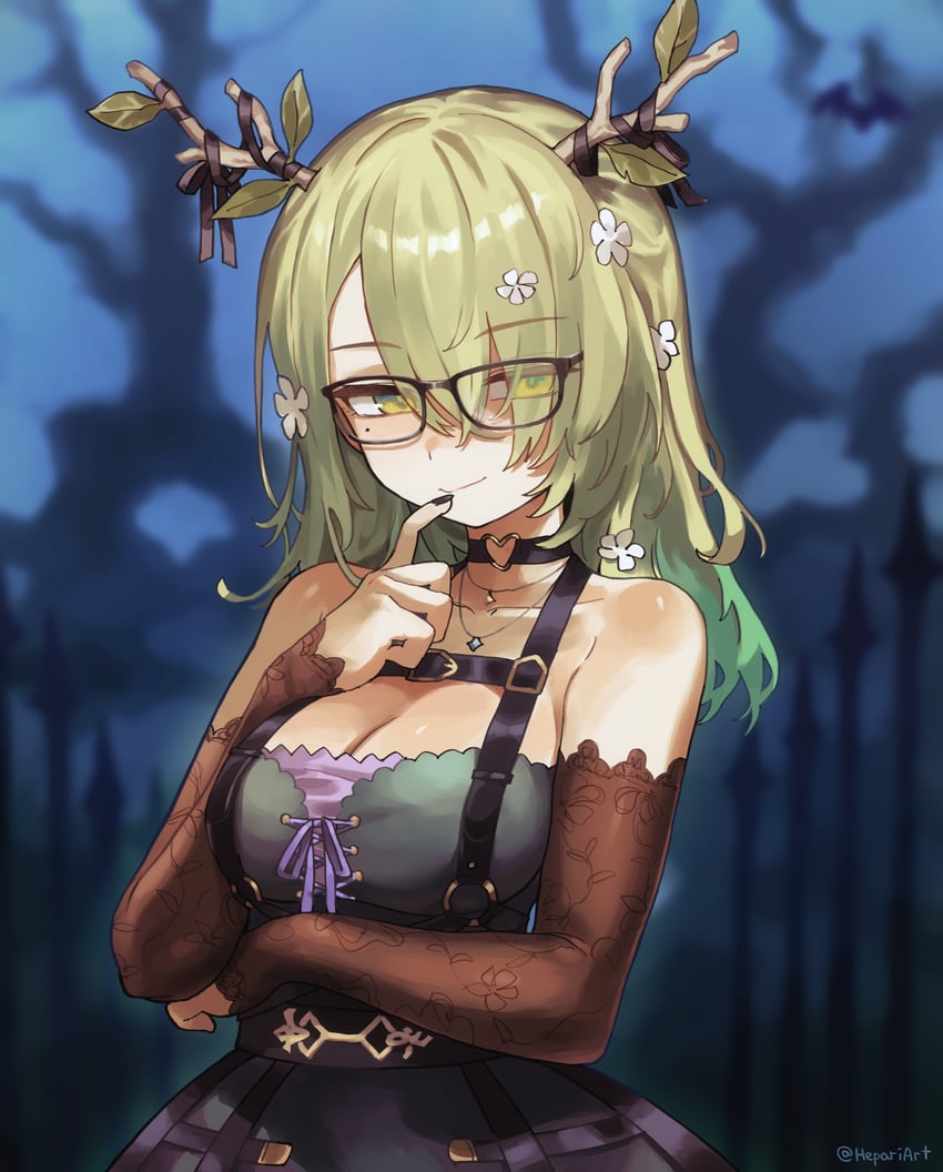 ceres fauna (hololive and 1 more) drawn by hepari