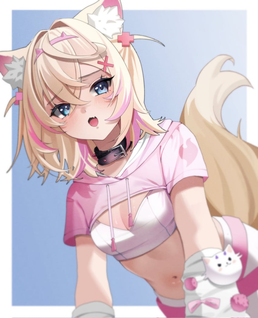 mococo abyssgard and perroccino (hololive and 1 more) drawn by sachichuu