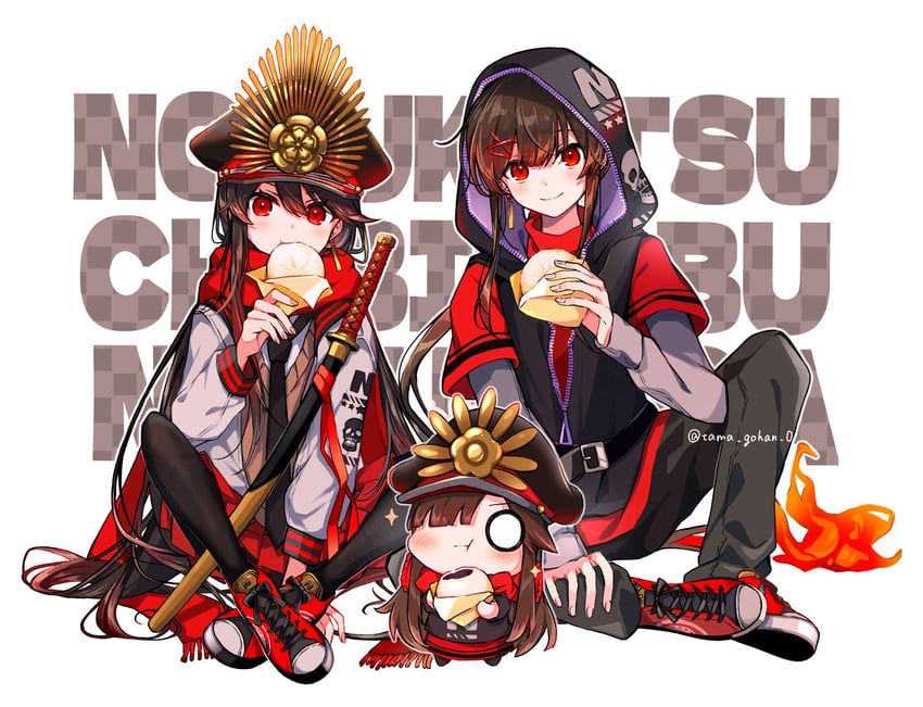 oda nobunaga, oda nobukatsu, and mini nobu (fate and 1 more) drawn by yui_(tamagohan)