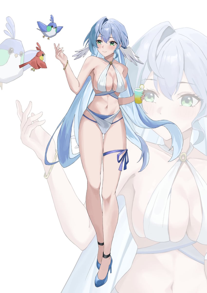 robin (honkai and 1 more) drawn by higashiwun_izumi
