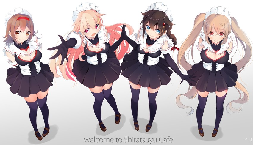 shigure, yuudachi, shigure kai ni, yuudachi kai ni, murasame, and 1 more (kantai collection) drawn by tebi_(tbd11)