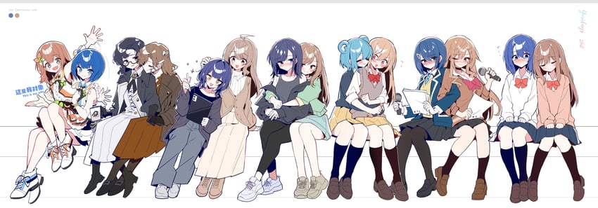 hanasato minori, kiritani haruka, tooth fairy, adachi sakura, shimamura hougetsu, and 9 more (project sekai and 6 more) drawn by zhanzhangzlw