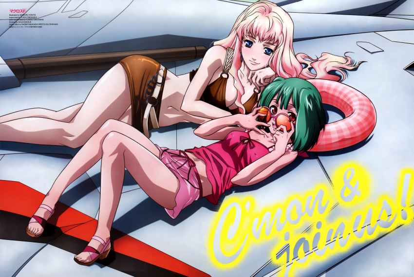 sheryl nome and ranka lee (macross and 1 more) drawn by yokota_mamoru
