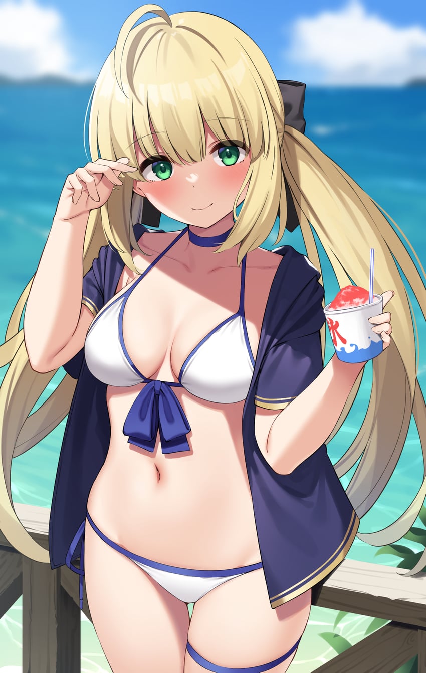 artoria pendragon and artoria caster (fate and 1 more) drawn by suiroh_(shideoukami)