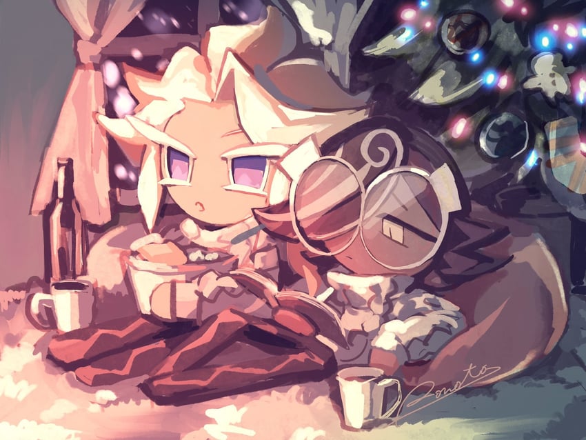 espresso cookie and madeleine cookie (cookie run and 1 more) drawn by rn9j