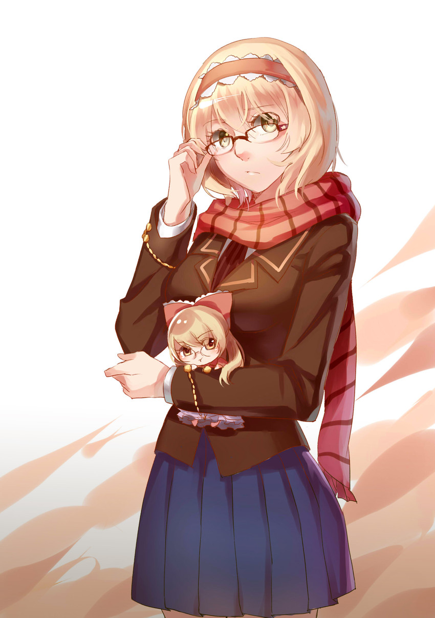 alice margatroid and shanghai doll (touhou) drawn by aer_(tengqiu)