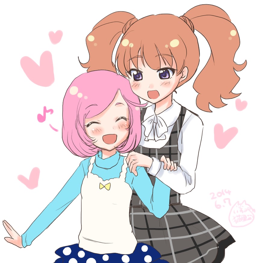 ayase naru and miyama reina (pretty series and 3 more) drawn by isumi_nekorin