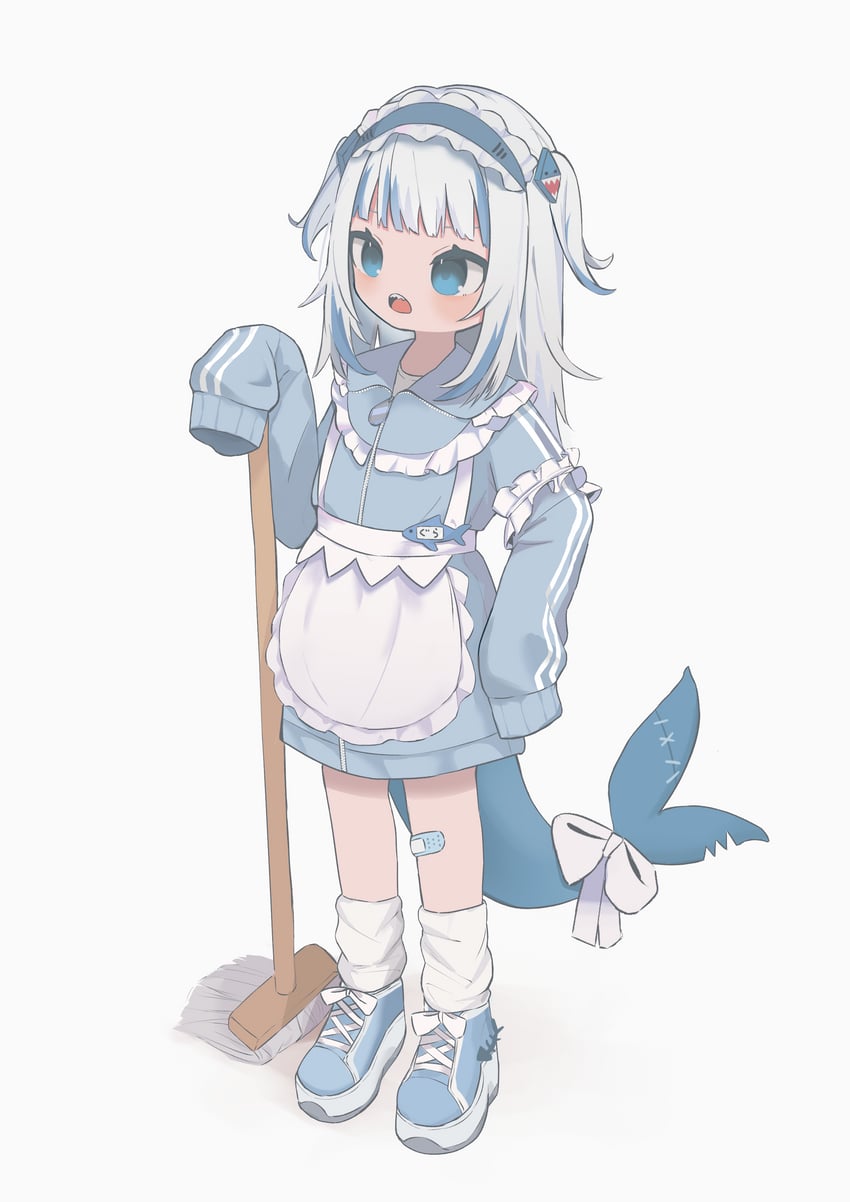 gawr gura (hololive and 1 more) drawn by oreoreoreo