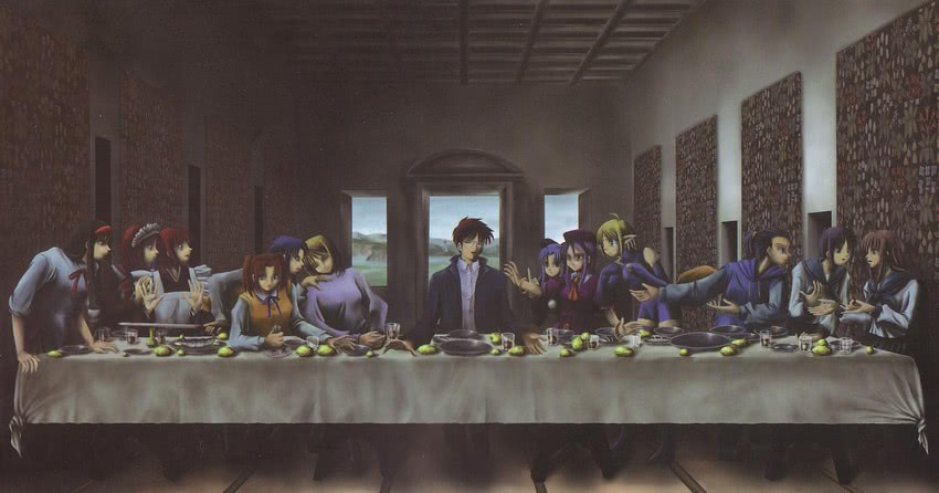 arcueid brunestud, ciel, tohno akiha, kohaku, tohno shiki, and 9 more (tsukihime and 2 more)