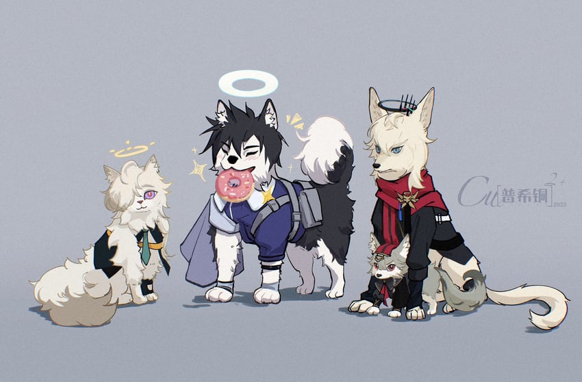 executor, executor the ex foedere, enforcer, insider, and bassline (arknights) drawn by linmtalfred