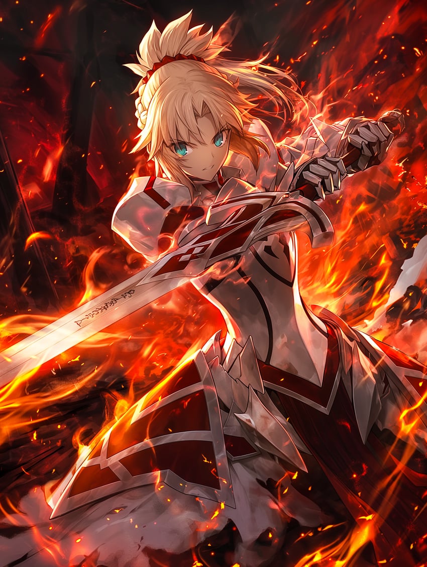 mordred (fate and 1 more) drawn by koko_0316a