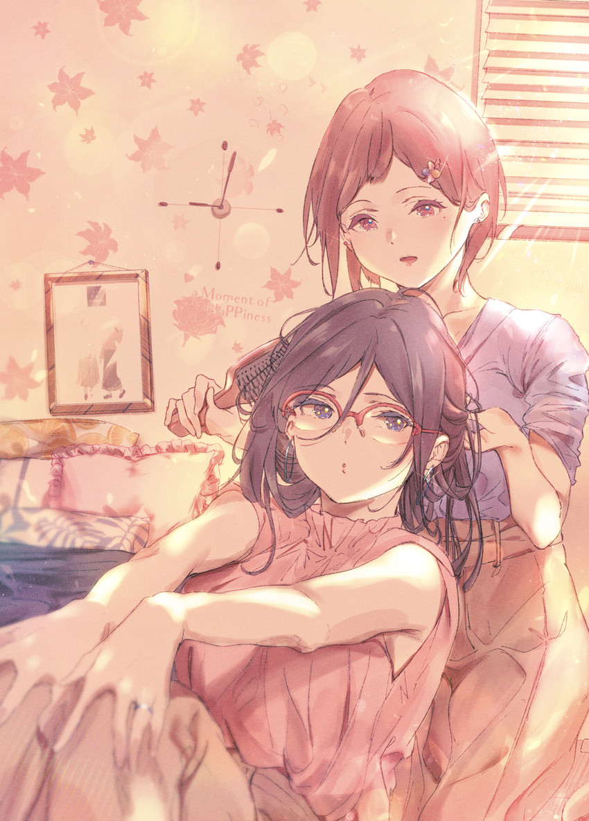 tanaka asuka and nakaseko kaori (hibike! euphonium) drawn by kuzia_(atarayo)