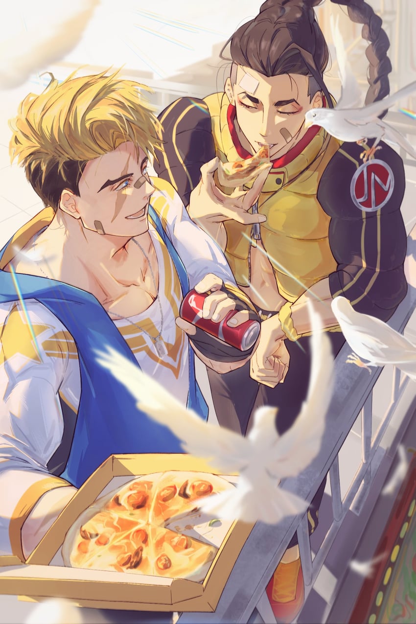 luke sullivan and jamie siu (street fighter and 1 more) drawn by kucha_boom