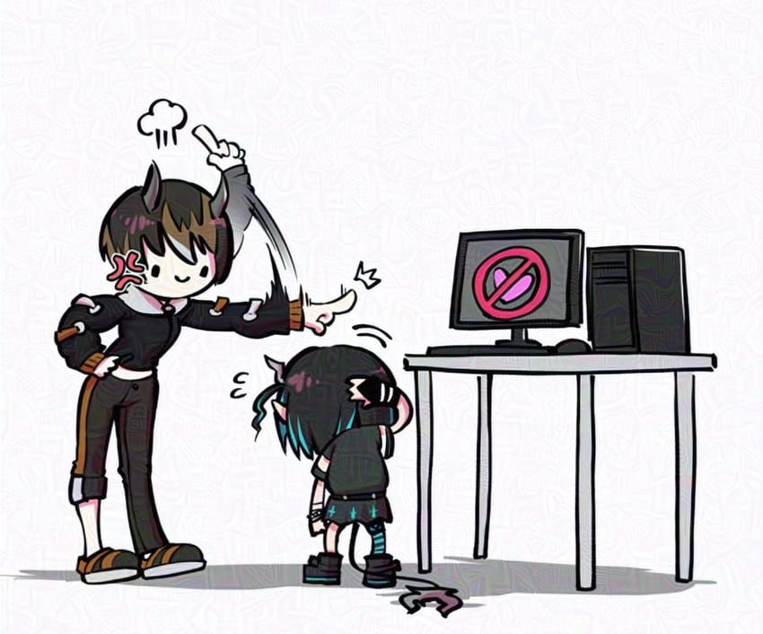 shishio chris and mikeneko nanashi (nanashi inc.) drawn by #fa_(bzgbqwxo4q66341)