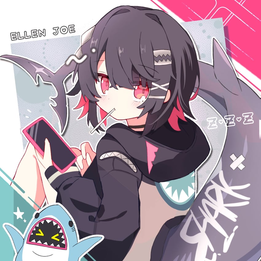ellen joe and sharkboo (zenless zone zero) drawn by nero_(moca)