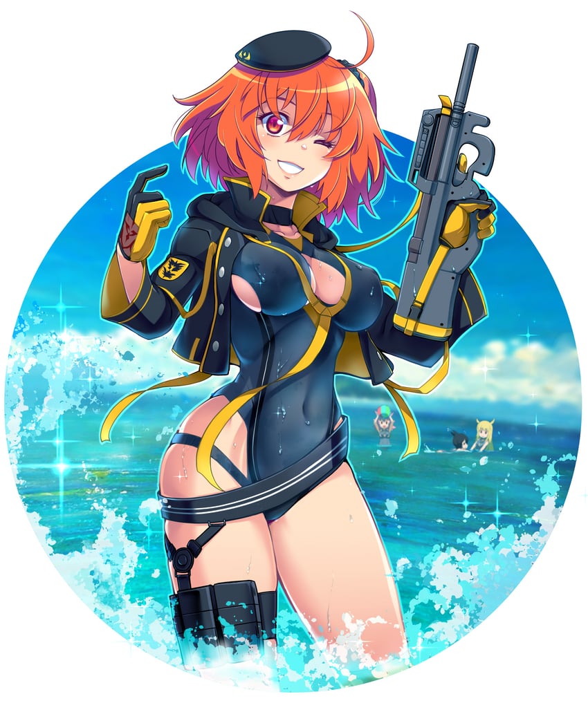 fujimaru ritsuka, valkyrie, ortlinde, thrud, and hildr (fate and 1 more) drawn by taru_neko