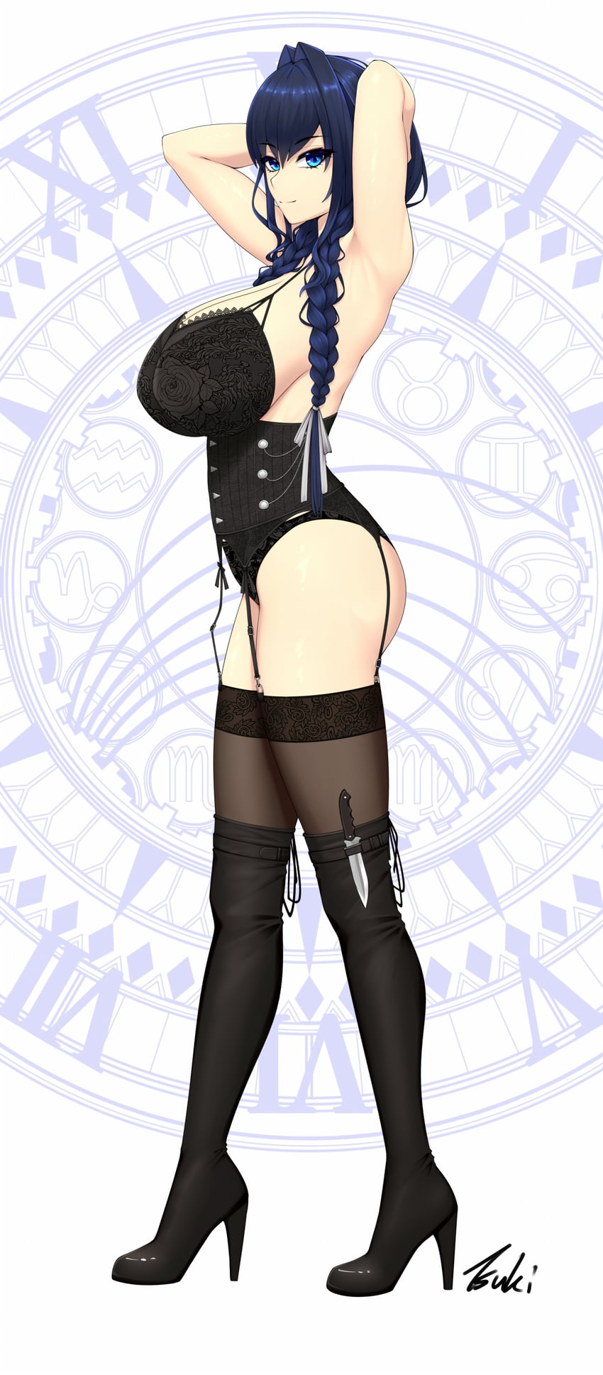 ouro kronii (hololive and 1 more) drawn by ryu_seung