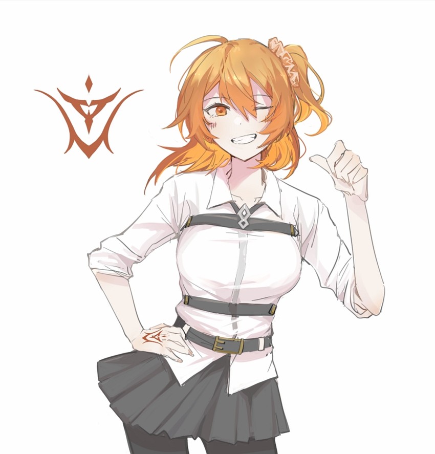 fujimaru ritsuka (fate and 1 more) drawn by hana_zi