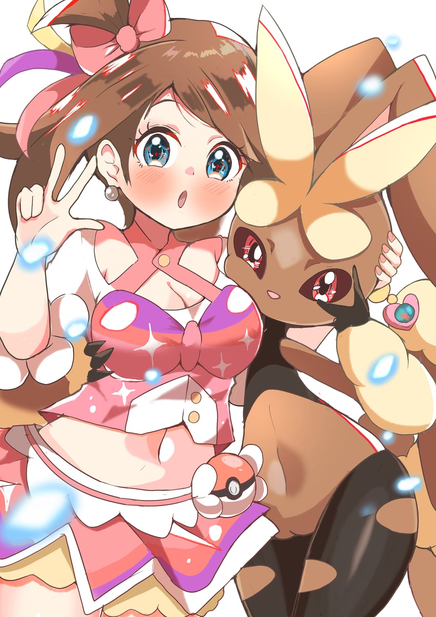 may, lopunny, and mega lopunny (pokemon and 1 more) drawn by carrot_summer