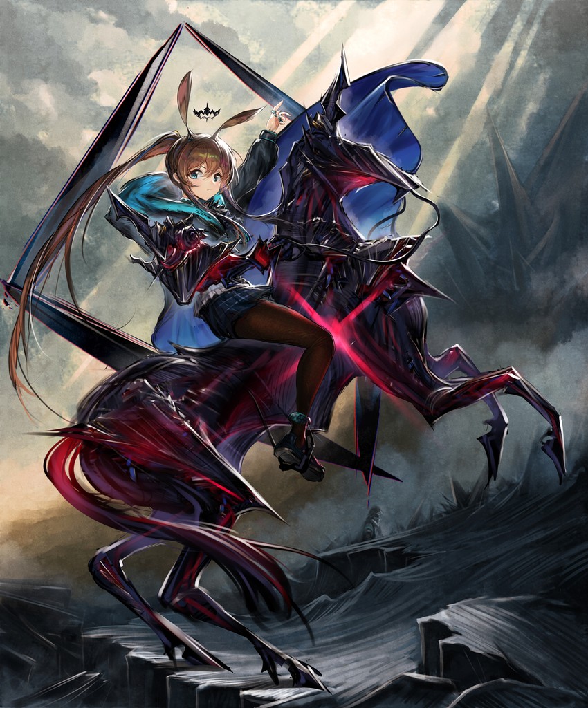 doctor and amiya (arknights and 1 more) drawn by jell_(jell_y_fish)