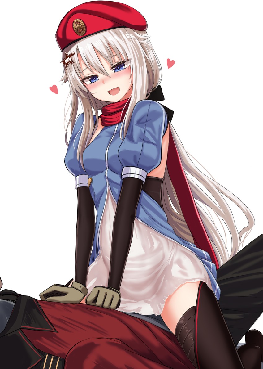 commander and 9a-91 (girls' frontline) drawn by yakob_labo
