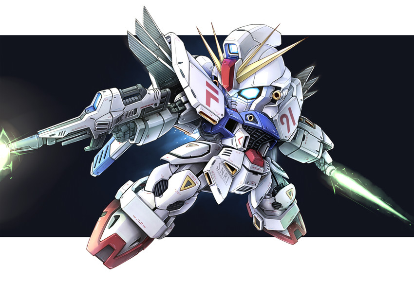 f91 gundam (gundam and 2 more) drawn by takamaru_(taka1220)